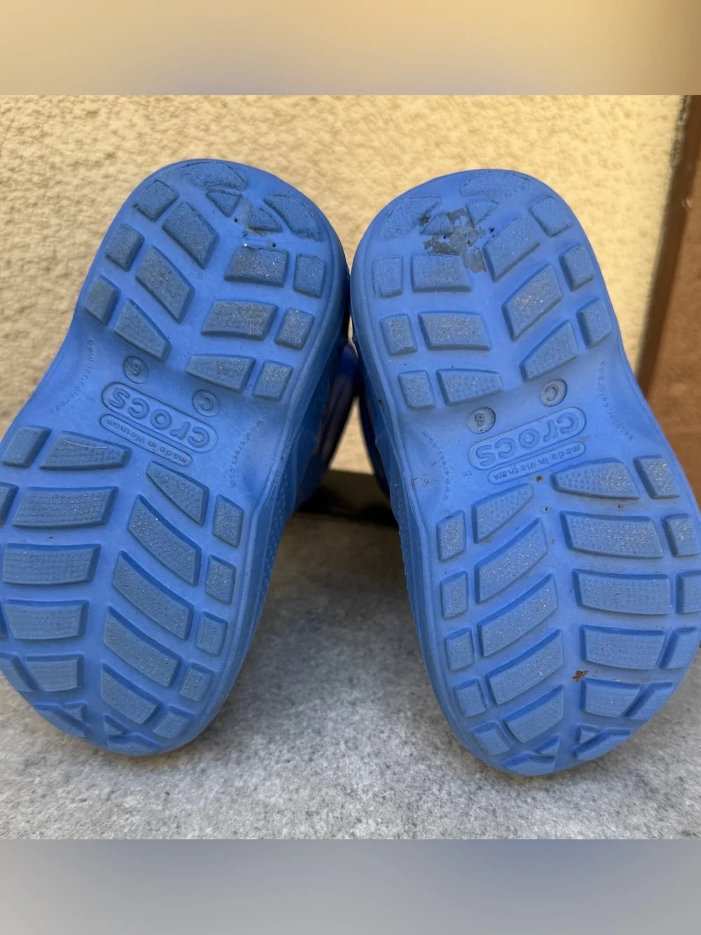 Crocs Kids TODDLERS Unisex Blue Handle It Rain Boots C6 Pull On Rubber Handles